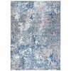 Safavieh 8 x 10 ft. Aston 700 Rectanglar Modern Contemporary Rug Navy & Grey ASN710N-8